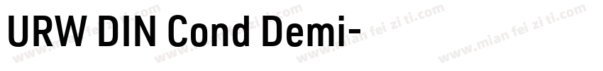 URW DIN Cond Demi字体转换